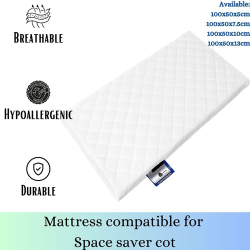 Mattress for space saver cot