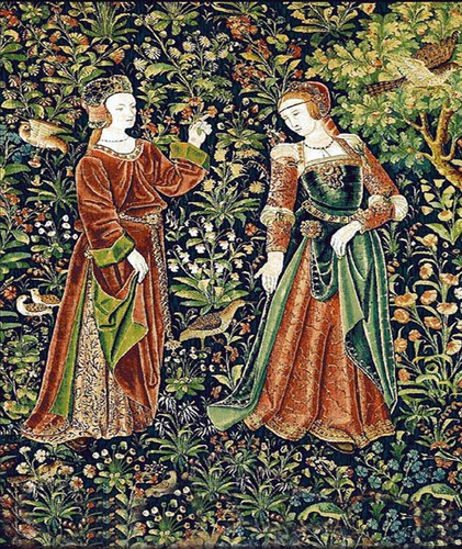 Dolls house miniature tapestry - house,