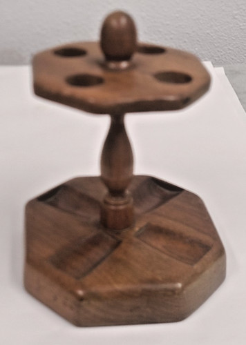 Vintage wooden pipe - wooden, rack