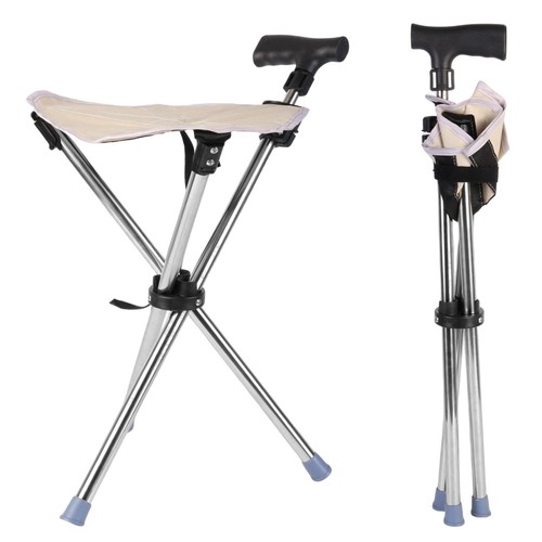 Folding portable walking stick - folding,