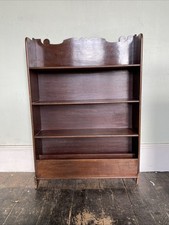 Antique Wooden Bookcase Bookshelf Vintage Magazine Rack With 3+ Shelves