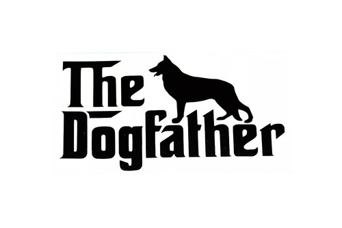 The dog father - dog, sticker