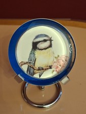 Vintage Blue Tit Bird Glass