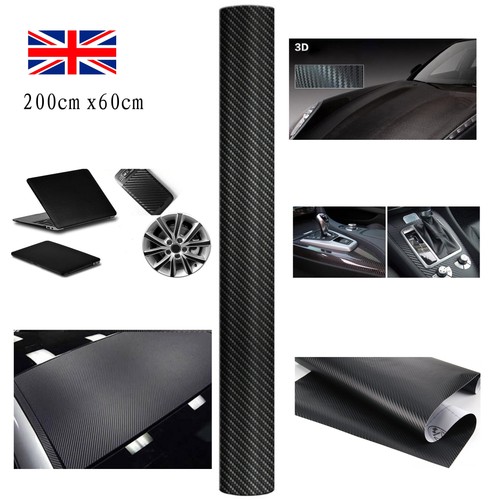 Carbon fibre vinyl black - carbon,
