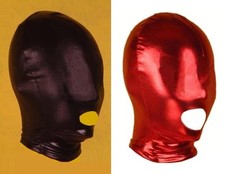 Pvc wet look open mouth - open,