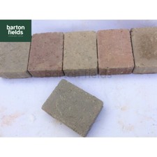 Tumbled Paving Cobble Setts in Original Blend, 105x140x50mm, Borders, Edgings