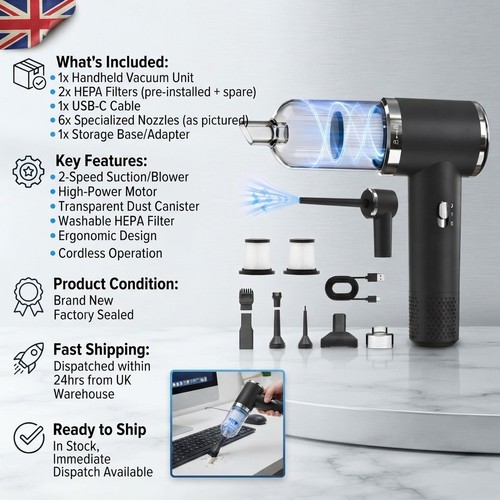 Lightweight car vacuum - lightweight, 4-in-1