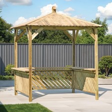 Bbq shelter wooden - wooden,