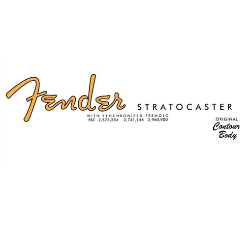 Stratocaster decal 50s fender - stratocaster,