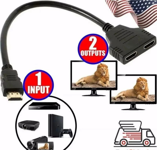 Hdmi splitter adapter cable - hdmi,