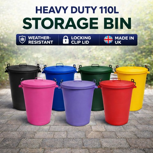 Large 110l litre bin heavy - 110l,