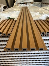 Composite WPC SlattedCladding Boards Teak 2.4m Fast DeliveryBULK DEALS AVAILABLE