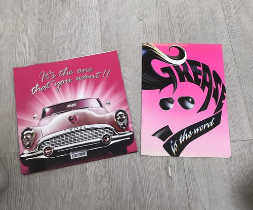 Grease theatre programmes - theatre,