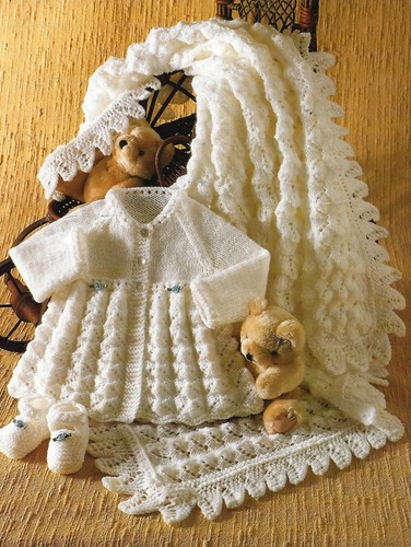 Baby shawl matinee - baby,