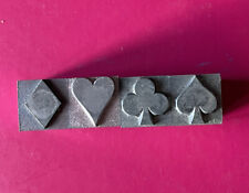 4 x 36pt CARD SUIT Heart Club