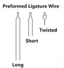 Dental Orthodontic Wire Preformed Ligature Ties Long Short Twisted Wires Kobayas
