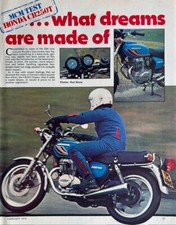 HONDA CB250T DREAM - ORIGINAL 1978 ROAD TEST + ADVERT + MAG COMPETITION ADVERT