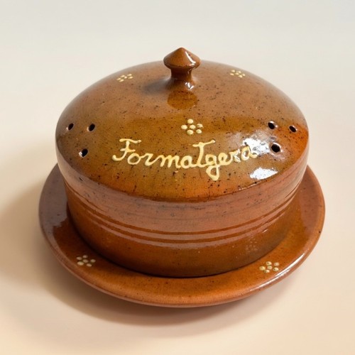 Vintage cheese dish spanish - dish,