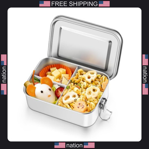 Stainless steel bento box - stainless,
