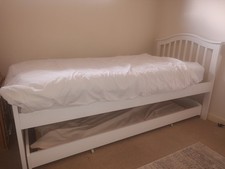 Chelsea Soft White Solid Wood Guest Bed - 3ft Single