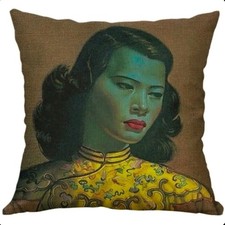 New CHINESE GIRL Print Cushion