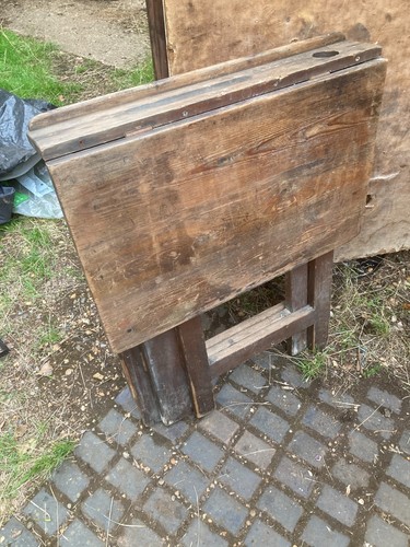 Vintage school fold away - school,
