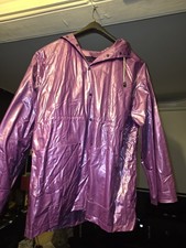 Purple Plastic Pvc Raincoat