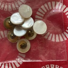 Mother pearl effect buttons - mother, of