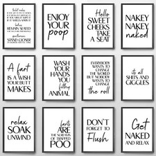 Bathroom prints quotes toilet - bathroom,