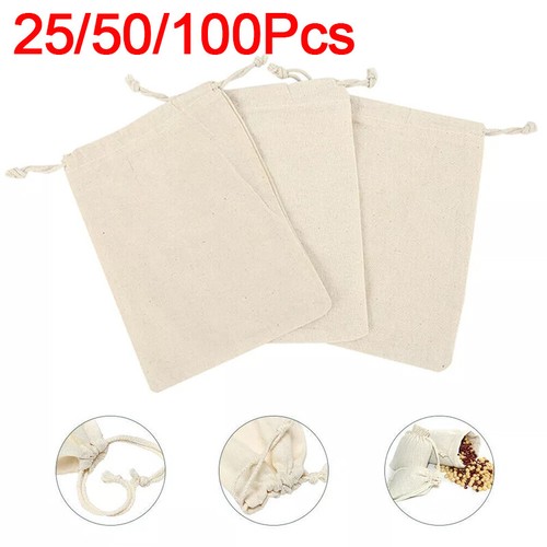100pc cotton linen - linen, drawstring