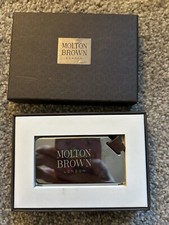 Molten Brown Designer Heavy Silver Metal Luggage Label Boxed Fab Gift