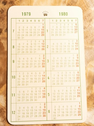 Vintage rolex calendar - vintage,