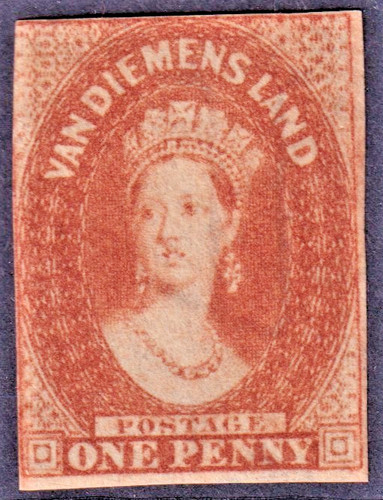 Tasmania imperf chalon - imperf, qv
