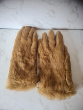 Ladies Vintage Mulberry Leather & Cashmere Gloves Size Medium