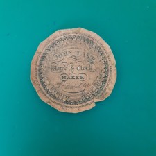 RARE Leadgate Pocket Watch Paper Insert. Durham watchmaker