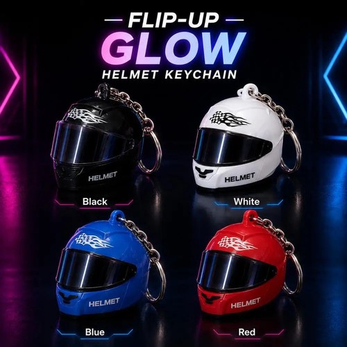 Motorcycle helmet keychain - motorcycle,