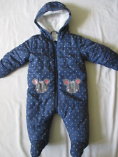 Pramsuit Snowsuit - Baby Girl Age 3-6 Months - Blue Zoo Debenhams
