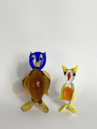 Vintage glass birds murano - -,