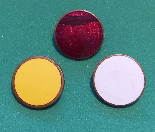 Vintage round enamel school - vintage,