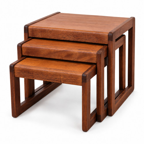 Sunelm mid century teak nest - sunelm,