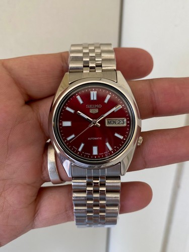 Vintage seiko automatic red - 5,