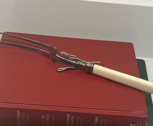 Antique meat fork - , carving