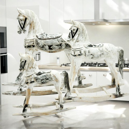 Set rocking horse - horse, wooden