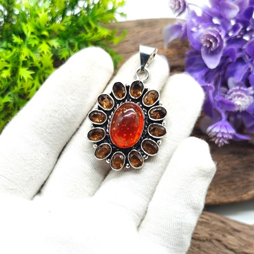 Baltic amber smoky handmade - baltic,