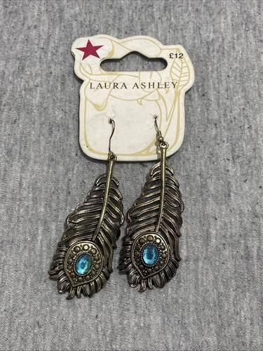 Laura ashley feather earrings - laura,