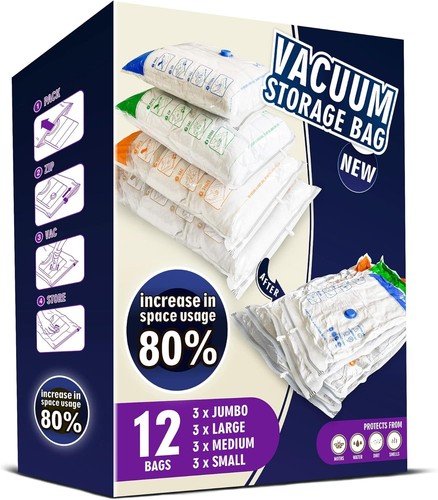 Reusable vacuum storage bags - reusable,