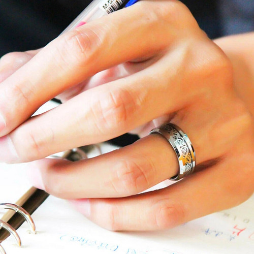 Pair rings 8mm - pair, titanium