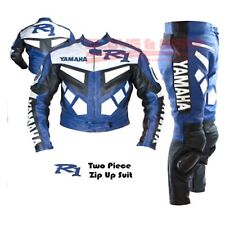YAMAHA R1 BLUE COWHIDE LEATHER