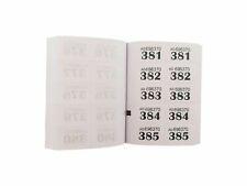 Cloakroom Raffle Tickets White