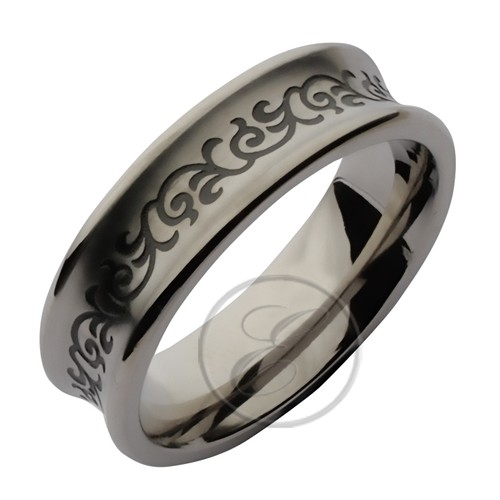 Titanium ring celtic design - celtic,